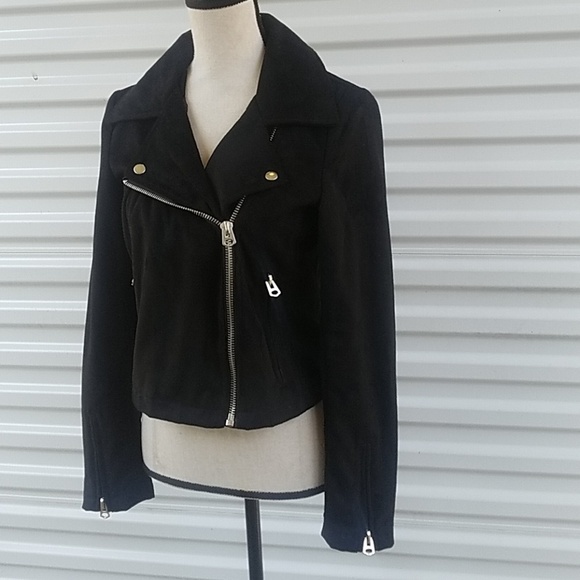 Silence and Noise moto faux suede dyi  jac… - Picture 3 of 8
